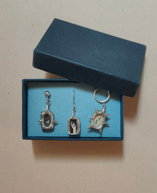 Mismatched earrings