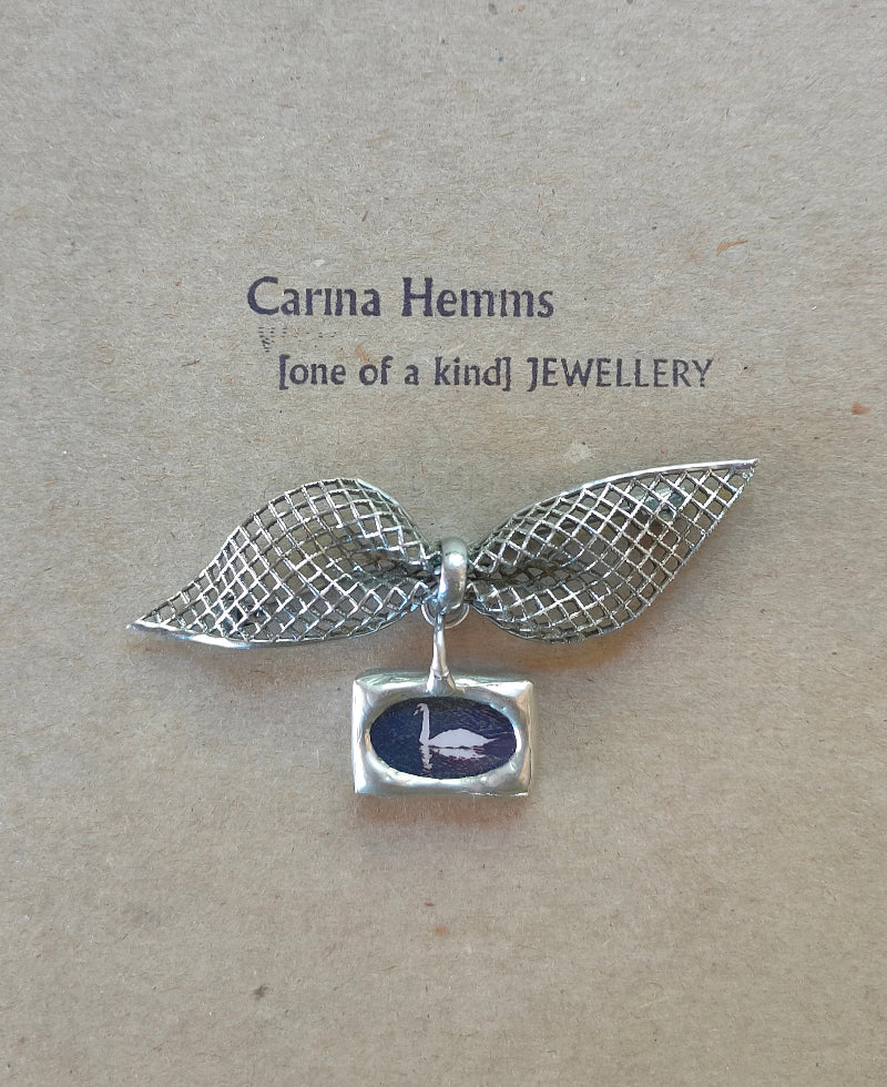 Swan brooch